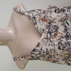 AUW Women's Top Blouse Tank Multi-colored Size Medium